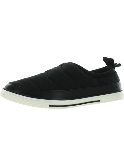 Kenneth Cole Reaction Ankir Quilted Mens Slip On Faux Fur Casual And Fashion Sneakers In Black