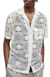 ALLSAINTS LLONGA RELAXED FIT LACE CAMP SHIRT