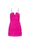 Rebecca Vallance -  Cherie Amour Mini Dress Hot Pink  - Size 14