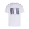 Alexander Wang Ny Puff Graphic Tee In Compact Jersey In Grey