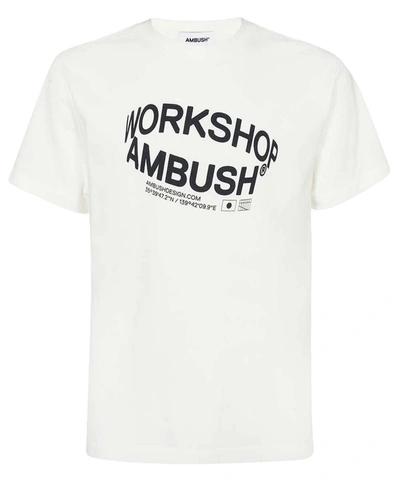 Ambush Logo Cotton T-shirt In White