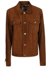 Blusotto Thomas Crust Leather Jacket In Brown