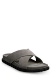 Allen Edmonds Del Mar Leather Slide Sandal In Storm