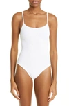 HUNZA G PAMELA CRINKLE ONE-PIECE SWIMSUIT