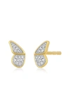 EF COLLECTION FLUTTER DIAMOND BUTTERFLY STUD EARRINGS