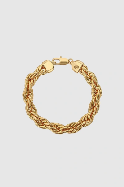 Anine Bing Twist Rope Bracelet In Gold In 14k Gold