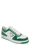 Prada Men's Prax Logo Re-nylon Low-top Sneakers In Faz Bianco Verde