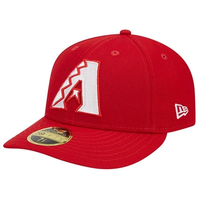 New Era Scarlet Arizona Diamondbacks 59fifty Fitted Hat In Red