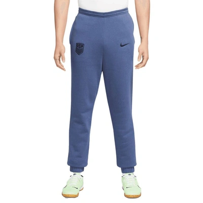 Nike Navy Usmnt Fleece Pants In Blue