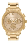 Olivia Burton Women's Sports Luxe Ion Plated Gold-tone Steel Watch 38mm In Gold