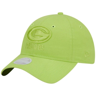 NEW ERA NEW ERA GREEN GREEN BAY PACKERS COLOR PACK BRIGHTS 9TWENTY ADJUSTABLE HAT
