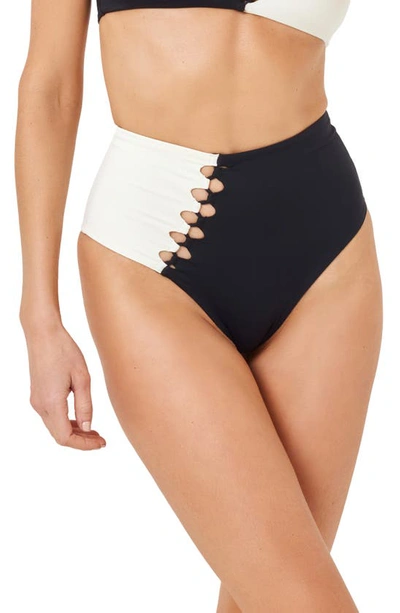 L*space Solstice High Waist Bikini Bottoms In Black