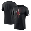 Nike Black Arizona Cardinals Legend Icon Performance T-shirt In Black