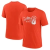 Nike Orange San Francisco Giants City Connect Tri-blend T-shirt In Orange