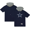 Mitchell & Ness Men's  Navy Dallas Cowboys Postgame Short Sleeve Hoodie In Navy
