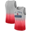 Fanatics Branded Gray/red St. Louis Cardinals Our Year Tank Top In Heather Gray