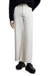Mango Jeans Culotte High Waist Off White In Off White