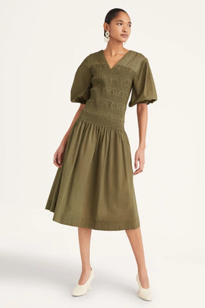 Merlette Martha Dress In Khaki