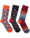 UNSIMPLY STITCHED SET OF 3 CREW SOCK