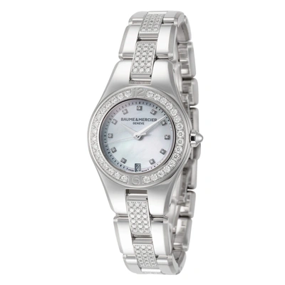 Baume And Mercier Women's Linea 27mm Quartz Watch In Silver