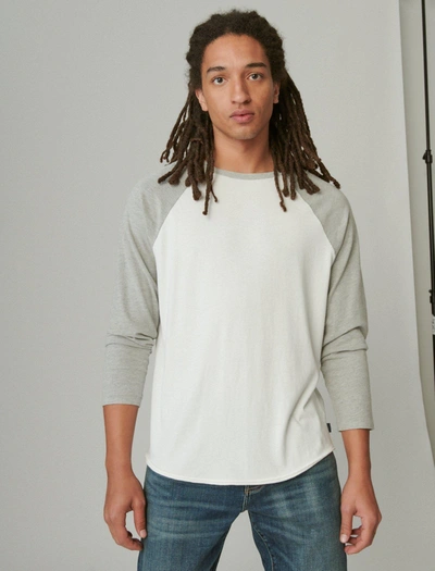 Lucky Brand Men's Washed Cotton Baseball Tee In Multi