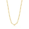 THE LOVERY PAPERCLIP ROUND LINK CHAIN NECKLACE