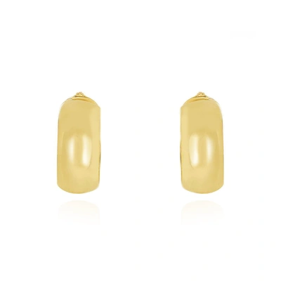 The Lovery Chunky Hoop Earrings In Gold