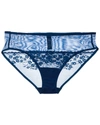 Natori Cherry Blossom Sheer Briefs In Blue