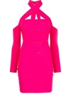 Amazuìn Cut-out Mini Dress In Rose Pink