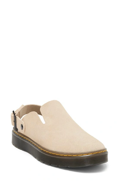 Dr. Martens Carlson Suede Casual Slingback Mules Sandals In Warmsand