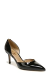 Sam Edelman Victoria Pointed Toe Pump Black Leather In Black