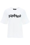 Dsquared2 Logo-print Cotton T-shirt In White