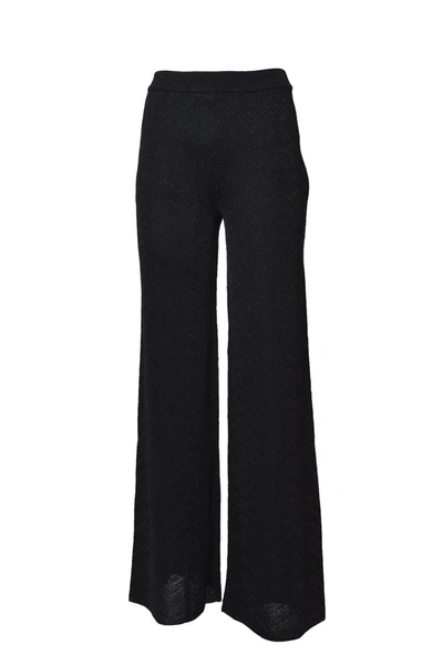 Missoni Wide Leg Trouser In Black