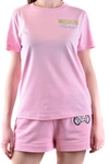 Moschino Logo Printed T-shirt In Pink