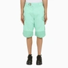 Objects Iv Life Mint Cotton Cargo Bermuda Shorts In Green