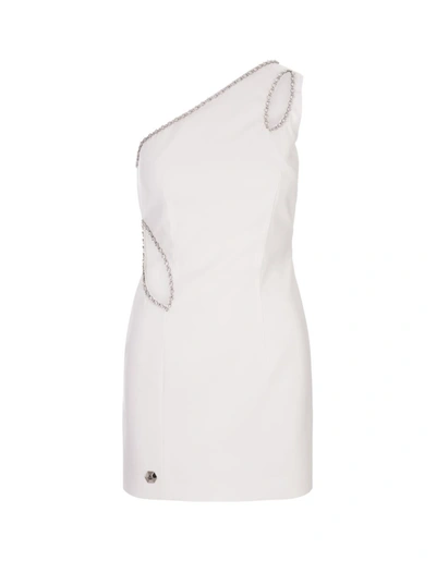 Philipp Plein Cady Mini Dress In White