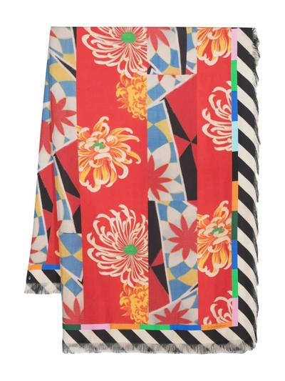 Pierre-louis Mascia Floral-print Silk Scarf In Multicolor