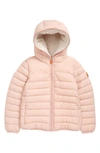 Save The Duck Kids' Cory Water Repellent Puffer Jacket In Blush Pink