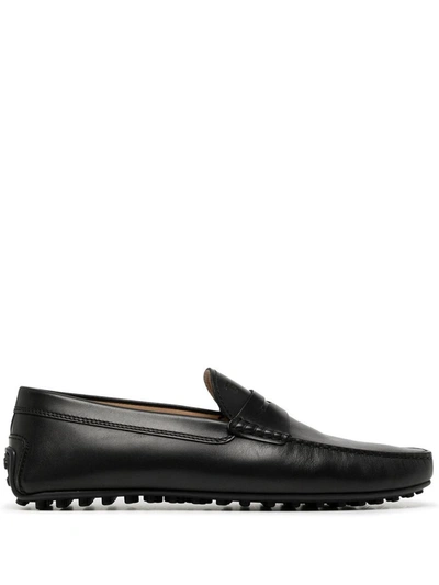 Tod's City Gommino Driving Shoes In Black
