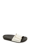 Naot Tahiti Slide Sandal In Soft White Leather