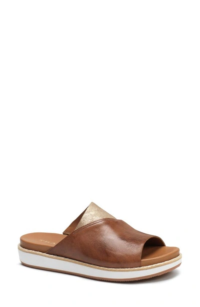 Trask Codi Sandal In Teak Leather