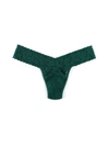 Hanky Panky Signature Lace Low Rise Thong In Green