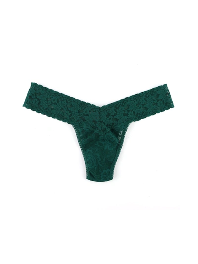 Hanky Panky Signature Lace Low Rise Thong In Green