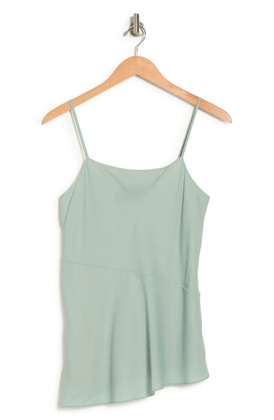 Theory Draped Camisole Top In Silver Mint