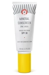 FIRST AID BEAUTY MINERAL SUNSCREEN ZINC OXIDE BROAD SPECTRUM SPF 30