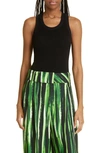 Proenza Schouler Ribbed Tank In Black