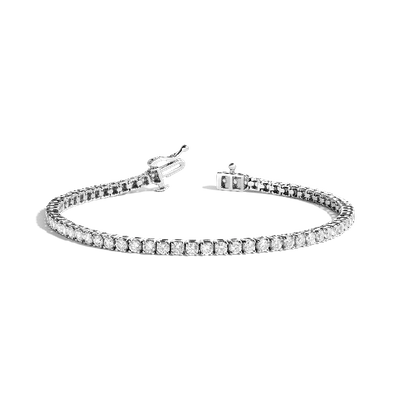 Aurate New York Classic Diamond Tennis Bracelet (lab) - 4ct In Yellow