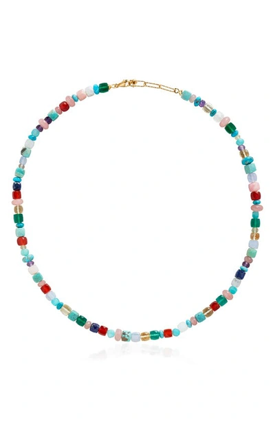 MONICA VINADER FREEDOM BEADED GEMSTONE NECKLACE