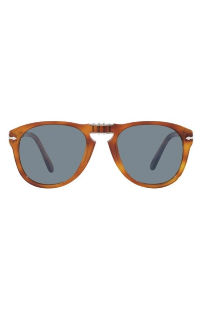 Persol Runde Steve Mcqueen Sonnenbrille In Brown