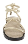 Rag & Bone Infinity Rope And Leather Sandals In Ivory